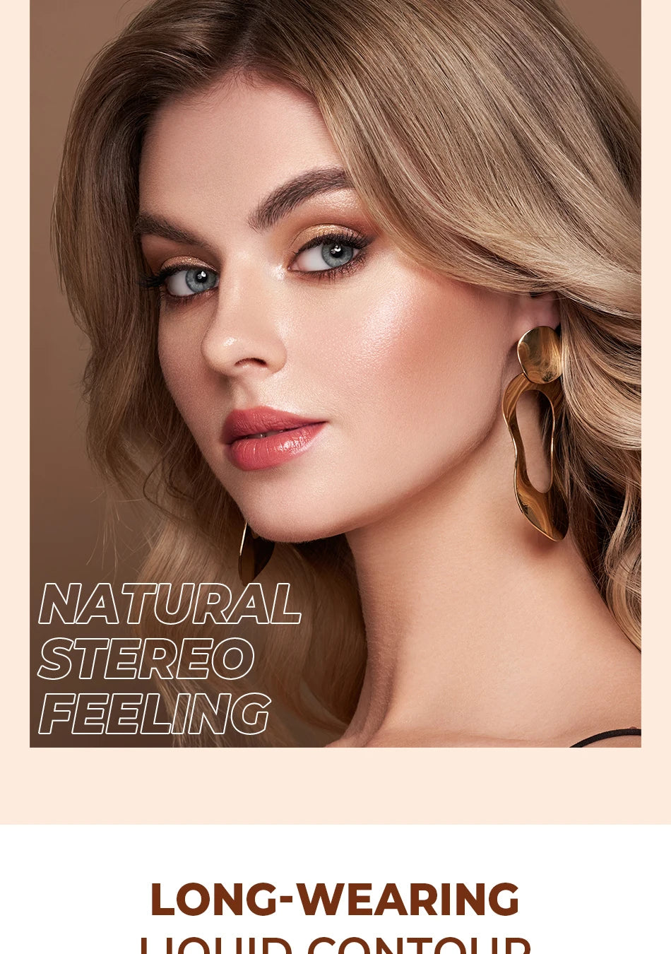 2025 Beauty Glazed 2 Color Liquid Contouring To Enhance The Facial Contour,Waterproof ,Matte,V-face Shaping Contour Face Makeup