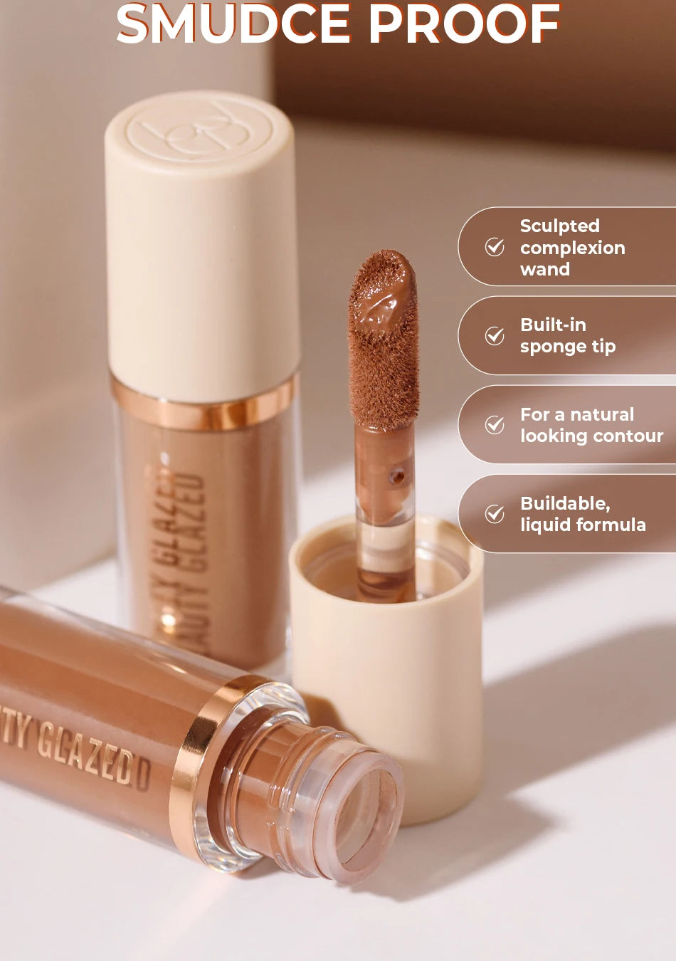 2025 Beauty Glazed 2 Color Liquid Contouring To Enhance The Facial Contour,Waterproof ,Matte,V-face Shaping Contour Face Makeup