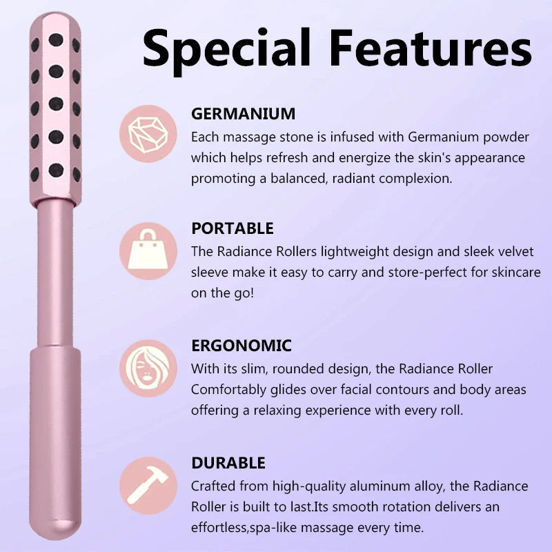 Germanium Face Massage Beauty Acupoint Roller Stick Wholesale