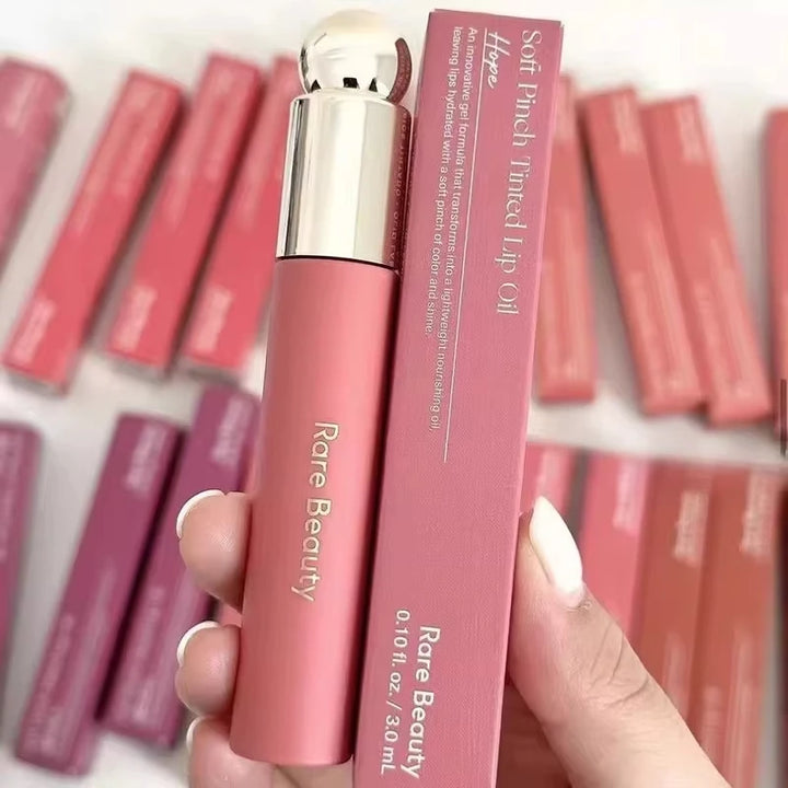 Rare Beauty Soft Pinch Tinted Lip Oil Stain Lip Gloss Delight Hope Happy Wonder Liquid Blush Makeup Cosmetics Face Eye Blusher