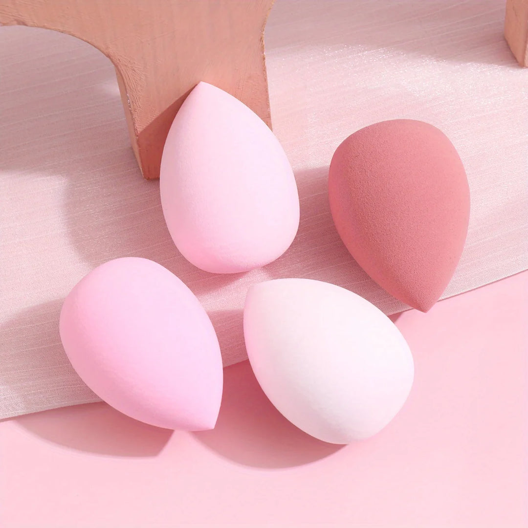Bags of Beauty Eggs Makeup, éponges de maquillage en rose et blanc, idéales pour appliquer le fond de teint.