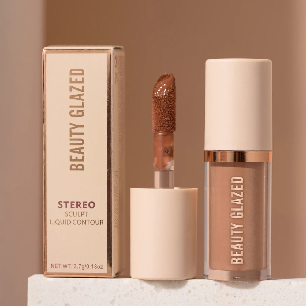2025 Beauty Glazed 2 Color Liquid Contouring To Enhance The Facial Contour,Waterproof ,Matte,V-face Shaping Contour  Face Makeup